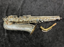 Early Vintage Selmer Paris Modele 22 Alto Saxophone in Silver Plate, Serial #1197